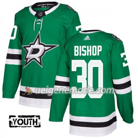 Kinder Eishockey Dallas Stars Trikot Ben Bishop 30 Adidas 2017-2018 Kelly Grün Authentic